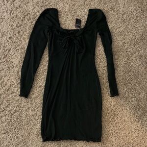 Abercrombie & Fitch Dark Green Long Sleeve Dress